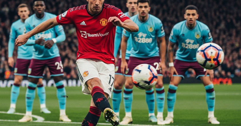 Manchester United Raih Kemenangan Pertama Usai Tundukkan Burnley Lewat Penalti Akhir