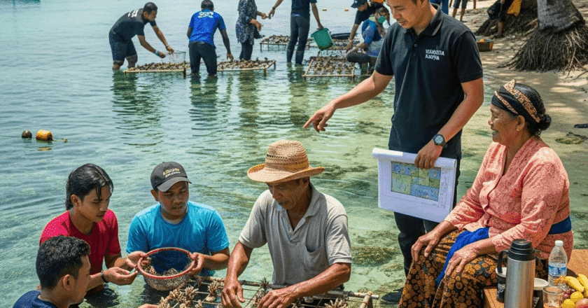 Waskita Karya Dukung Perekonomian Nelayan Lewat Penanaman Terumbu Karang