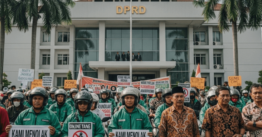 Aksi Damai Ojol dan Ormas di DPRD Tangsel, Fokus pada Penolakan Anarkisme